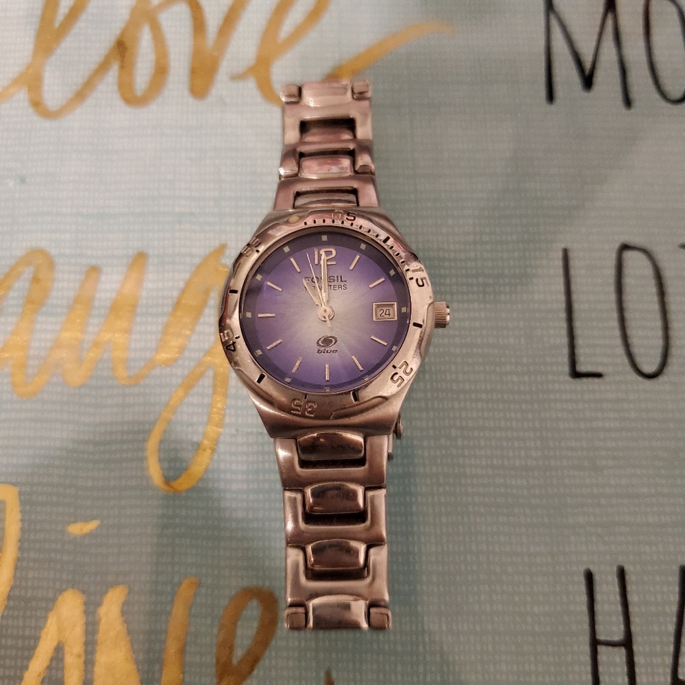 Fossil Silver link bracelet watch